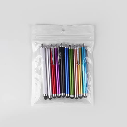 Mixoo Capacitive Stylus Pens, 10Pcs Universal Touch Screen Pen for All Mobile Phones, Apple iPad, iPad Pro, iPad Air, iPad Mini, Samsung Galaxy, iPhone and Tablet