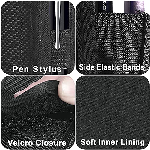 ykooe Nylon Cell Phone Belt Pouch with Zip Pocket Phone Holster with Belt Clip for Samsung Galaxy A22 A13 A12 A52s S22 S21 S20 FE, iPhone 13 12 11, Xiaomi, Moto
