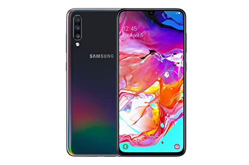 Samsung Galaxy A70 6.7 inches Smartphone 6GB RAM SIM-Free 128GB Dual-SIM Black A (Renewed)