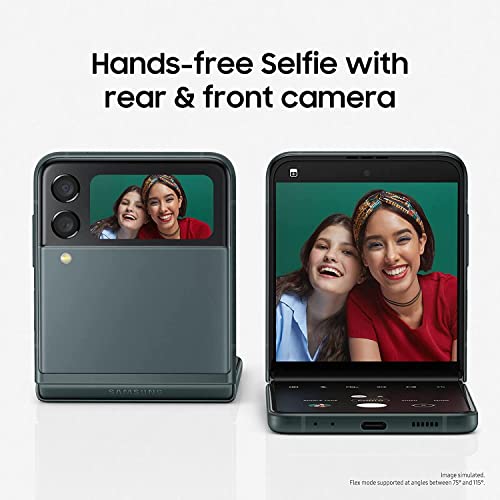 Samsung Galaxy Z Flip3 5G Smartphone Sim Free Android Folding phone 256GB Black (UK Version) (Renewed)