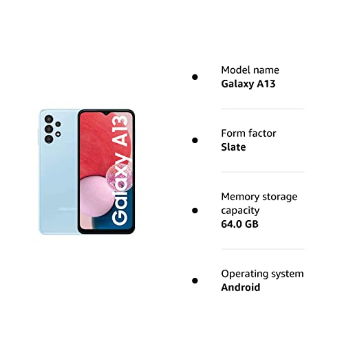 Samsung Galaxy A13 Dual SIM 64 GB 4 GB RAM, Blue