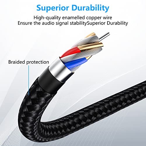 USB C to 3.5mm Aux Cable, USB C to Aux Plug Cable for Car Mobile Phone, Audio Jack Adapter Compatible with Samsung Galaxy S22 S21 S20 Note 20/10+ A73 A53, Pixel 6 5 4 and More