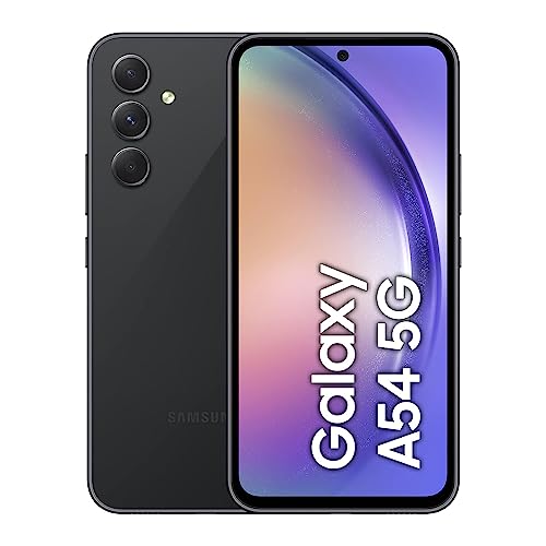Samsung Galaxy A54 5G Mobile Phone 6.4 Inch Super AMOLED FHD+ screen 128GB Awesome Graphite 3Y Extended Manufacturer Warranty
