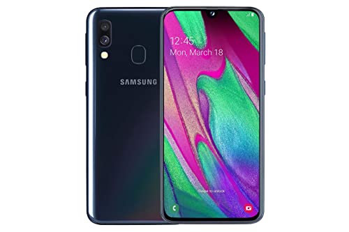 Samsung Galaxy A40 4G Smart Phone 64GB Unlocked Sim-Free - Black A (Renewed)