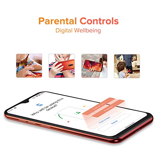 Ulefone Mobile Phones SIM Free Unlocked, Note 8 Smartphone, Three Card Slots, 5.5 inch Screen, 2GB RAM 16GB ROM, Android 10 GO, Dual Camera, Basic Phone, Face ID, GPS, Bluetooth, Amber Sunrise