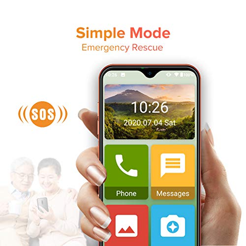 Ulefone Mobile Phones SIM Free Unlocked, Note 8 Smartphone, Three Card Slots, 5.5 inch Screen, 2GB RAM 16GB ROM, Android 10 GO, Dual Camera, Basic Phone, Face ID, GPS, Bluetooth, Amber Sunrise