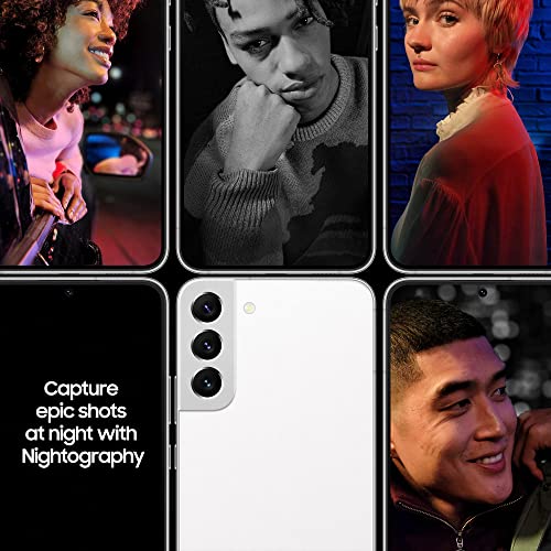 Samsung Galaxy S22 5G Mobile Phone 128GB SIM Free Android Smartphone Phantom White