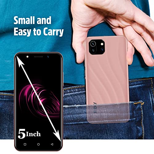 Xgody SIM Free UK Mobile Phone, K40 Face Unlocked 3G Smartphone, Android 8.1(GMS) Phone, 1GB+8GB 64GB Extension Quad Core Dual SIM Network Triple Slots, WIFI GPS Bluetooth (Rose Gold)