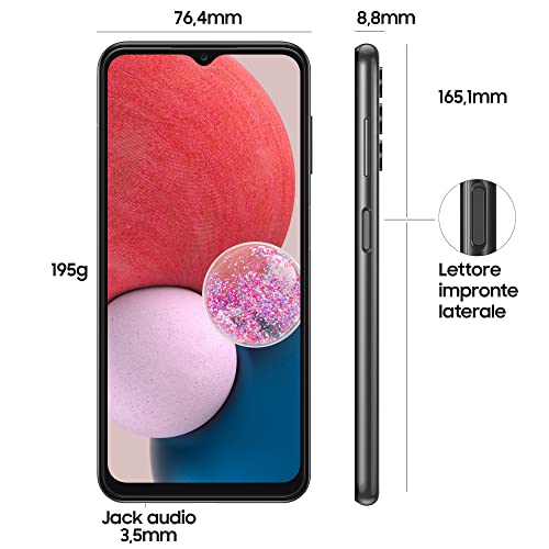 Samsung Smartphone Galaxy A13- unlocked - 6.6" - FHD+ - 4/64GB - Black