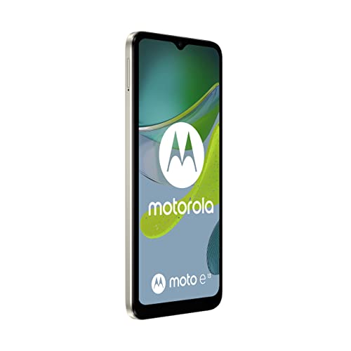 Motorolo moto (e13, 6.5 Inch HD+ display, AI-powered Camera System, Dolby Atmos, 5000 mAh Battery, 2/64 GB, Dual SIM), Creamy White