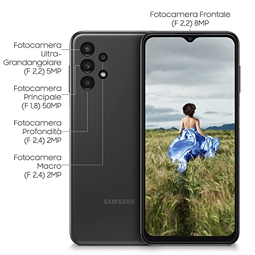 Samsung Smartphone Galaxy A13- unlocked - 6.6" - FHD+ - 4/64GB - Black