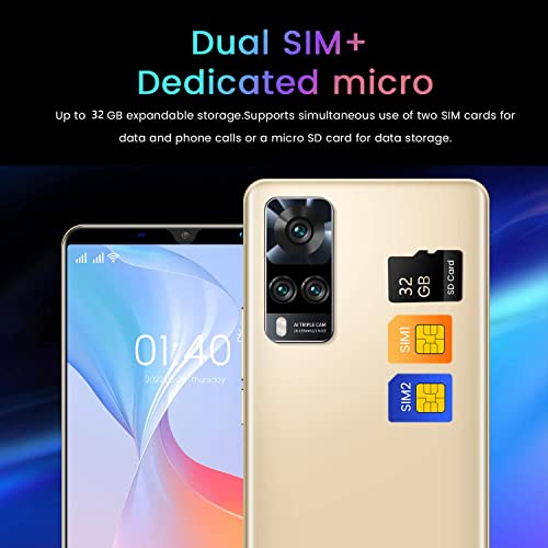 Kanredi SIM-Free & Unlocked Mobile Phones, 4.7 Inch Android Smartphones,1GB RAM & 4GB ROM, Dual Camera,3G/GSM Dual SIM Cell Phones (Y53s-Black)