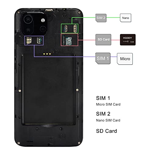 Xgody SIM Free UK Mobile Phone, K40 Face Unlocked 3G Smartphone, Android 8.1(GMS) Phone, 1GB+8GB 64GB Extension Quad Core Dual SIM Network Triple Slots, WIFI GPS Bluetooth (Rose Gold)