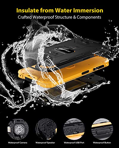 Ulefone Armor X6 Rugged Smartphone, SIM Free Rugged Phone Unlocked, IP68/69K Waterproof Outdoor Tough Phone, 2GB 16GB, Android Mobile Phone, 5.0 inch Screen, UK Version, 2 Year Warrenty, Orange