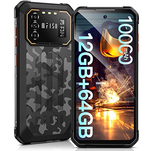 IIIF150 B1 Rugged Smartphone 10000mAh, 12GB + 64GB/1TB Mobile Phones with 6.5" FHD+ Rugged Phone Android 12, 20MP Camera, 4G Dual SIM Unlocked, IP68/69K Waterproof Phone, OTG/NFC/GPS