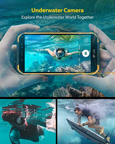 Ulefone Armor X6 Rugged Smartphone, SIM Free Rugged Phone Unlocked, IP68/69K Waterproof Outdoor Tough Phone, 2GB 16GB, Android Mobile Phone, 5.0 inch Screen, UK Version, 2 Year Warrenty, Orange