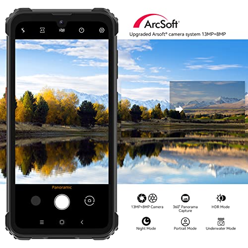 Blackview Rugged Phone, BV5300Pro(2023) 7GB+64GB/1TB, 6580mAh, 2.3GHz Octa-core, IP68&IP69K, 4G Android 12 Phone, 3 Cards Slot, 13MP+8MP Waterproof Phone Camera, 6.1’’ HD+ Display, NFC - Orange