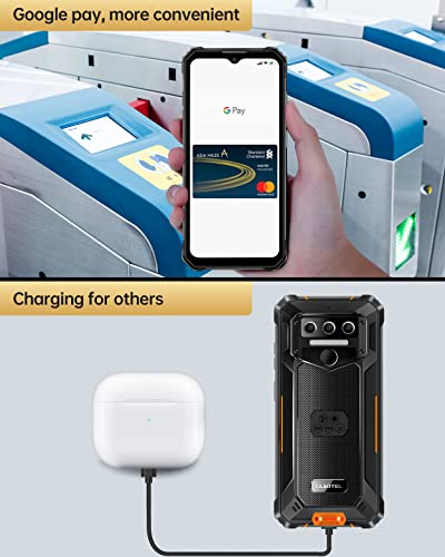 OUKITEL WP23 Android 13 rugged smartphone 10600mAh mobile phone 6,517 inch HD+ 4GB(7GB)+64GB 1TB extention rugged outdoor phone 13MP+5MP Camera,4G Dual SIM,IP68/NFC/OTG/GPS/Face ID