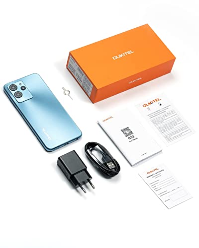 OUKITEL C32 Mobile Phones, 13GB+128GB(1TB Extension), 20MP+5MP Camera, 6.52" HD+ Display, 5150mAh Battery/10W Fast Charge, Android 12 Dual SIM 4G Smartphone, 3.5mm Jack, Face/Fingerprint Unlock, GPS