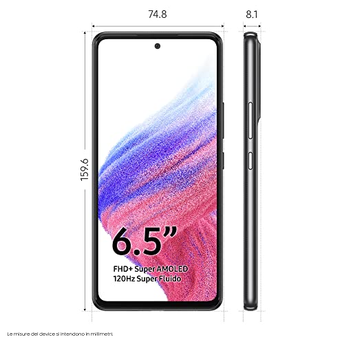 Samsung Galaxy A53 5G Awesome Black 6.5" 128GB 5G Unlocked & SIM Free Smartphone