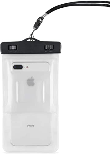 Waterproof Mobile Phone Case - IPX7 Dry Bag for iPhone, Samsung Galaxy, Google Pixel etc Clear