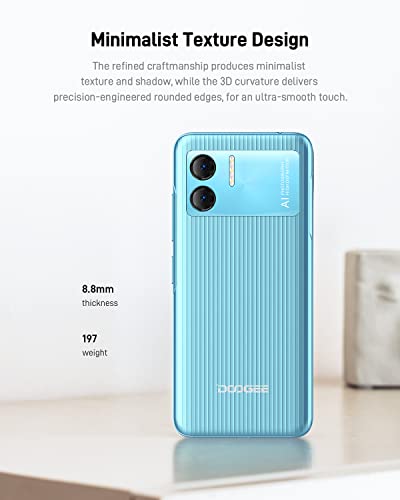 DOOGEE X98 Pro Mobile Phones SIM Free Unlocked, Android 12 Smartphone, 9GB+64GB/1TB Extension, Octa-Core, 6.52" HD+ Display, 4G Dual SIM Phones, 4200mAh, 12MP+8MP, GPS/OTG/Face ID, UK Version - Blue