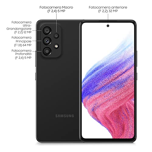 Samsung Galaxy A53 5G Awesome Black 6.5" 128GB 5G Unlocked & SIM Free Smartphone