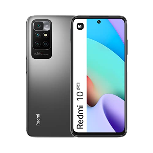 Xiaomi Redmi 10 (2022) - Smartphone 128GB, 4GB RAM, Dual Sim, Carbon Gray