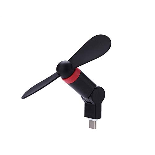 Wuedozue Google Pixel 3 Fan, 180 Rotating Portable USB-C Cool Cooler Mobile Phone Fan Compatible with Pixel 3/3XL/2/2XL/HTC/Huawei/LeEco/Sumsung/Essential PH-1 and More