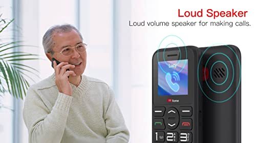 TTfone TT190 Big Button Basic Senior Unlocked Emergency Mobile Phone - Simple Cheapest Phone (with USB Cable)