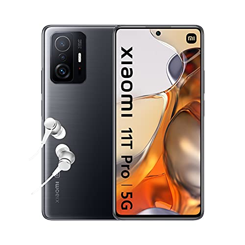 Xiaomi 11T Pro 5G - Smartphone 8+256GB, 6,67” 120Hz AMOLED flat DotDisplay, Snapdragon 888, 108MP pro-grade camera, 5000mAh, Meteorite Gray (UK Version + 2 Years Warranty)