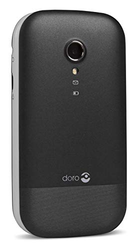 Doro 2404 2G Dual SIM Unlocked Basic Mobile Phone for Seniors with Large Colour Display, Big Buttons and Emergency Button (Black) [UK and Irish Version]