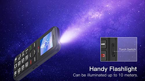 TTfone TT190 Big Button Basic Senior Unlocked Emergency Mobile Phone - Simple Cheapest Phone (with USB Cable)