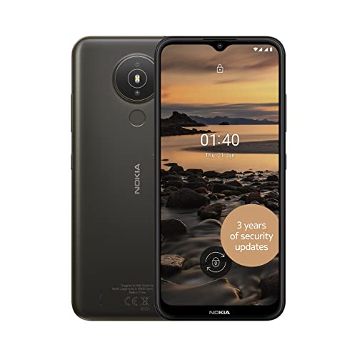 Nokia 1.4 6.51 Inch Android UK SIM Free Smartphone with 2 GB RAM and 32 GB Storage (Dual SIM) - Charcoal (Renewed)