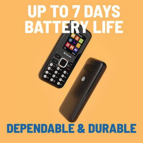 F100 Unlocked Basic Mobile Phone PAYG | SIM Free, Bluetooth Enabled, Rechargeable 7-day Battery | Dual SIM & Micro SD Card Slot | Media and Games | Lightweight and Durable Pay As You Go | Oakcastle