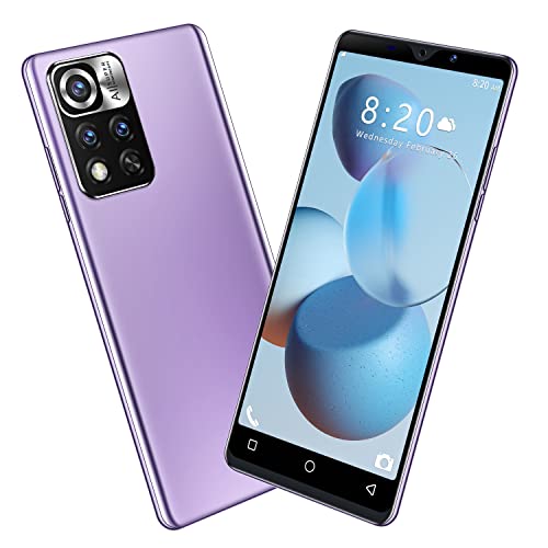 Basic and Beautiful Android Phone, SIM Free Mobile Phones Unlocked, 5.0 inches IPS Display, Dual Cameras Dual SIM 3G Smartphone (Note11T-Purple)