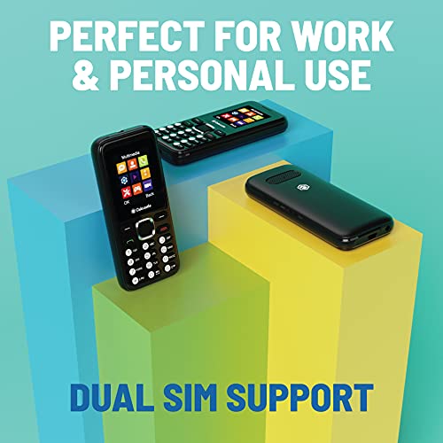 F100 Unlocked Basic Mobile Phone PAYG | SIM Free, Bluetooth Enabled, Rechargeable 7-day Battery | Dual SIM & Micro SD Card Slot | Media and Games | Lightweight and Durable Pay As You Go | Oakcastle