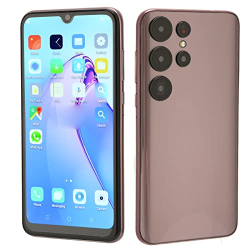 S22 Ultra Unlocked Cell Phone, 6.3 Inch Water Drop Screen, 4GB RAM+64GB ROM Android 12 Smartphone, 5G WIFI Dual SIM Mobile Phone, 8MP + 16MP Camera, Face ID, 6800mAh (UK)