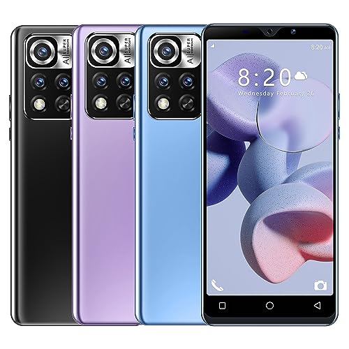 QrZrQ Cheap Mobile Phones, 4.5" Cute Android Smartphone, Dual SIM Dual Camera, Support WIFI,GPS,Bluetooth, Basic Cellphone (A18-Blue)
