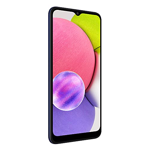 Samsung Galaxy A03s Android Smartphone, 6.5-inch Infinity-V HD+ Display, 3GB RAM and 32GB of expandable internal memory, 5,000 mAh battery, Blue [UK Version]