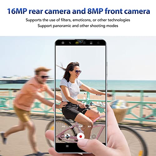 S22 Ultra Unlocked Cell Phone, 6.3 Inch Water Drop Screen, 4GB RAM+64GB ROM Android 12 Smartphone, 5G WIFI Dual SIM Mobile Phone, 8MP + 16MP Camera, Face ID, 6800mAh (UK)