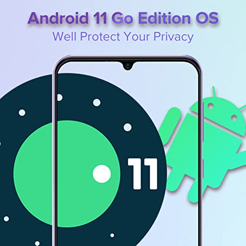 Ulefone Mobile Phones, 2023 Note 6 Smartphone Unlocked, 32GB ROM 1GB RAM, 128GB Extension, 6.1 inch HD+ Screen, Android 11 Phone, Dual SIM Free, 3-Card Slots Design, Face ID, UK Version, Purple