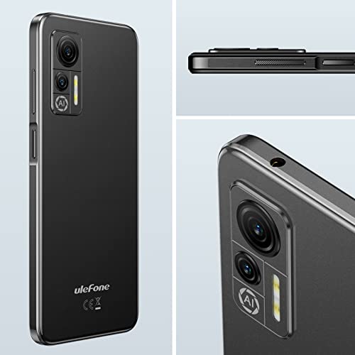 Ulefone Mobile Phones SIM Free Unlocked, 4GB RAM 64GB ROM, Note 14, Android 12 Phone, 4G Dual SIM Smartphone, Triple Card Slots, 4500mAh Battery, 13MP Camera, 6.52 inch Screen, Midnight Black