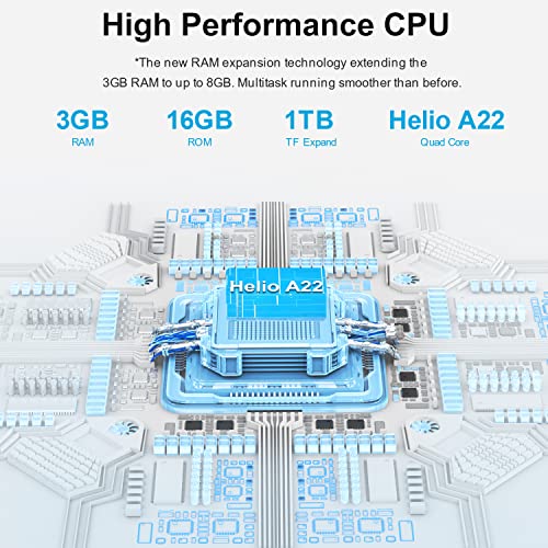 DOOGEE X98 Mobile Phones Sim Free Unlocked, Android 12 Smartphone, 16GB, 1TB Extension, 6.52 Inch HD+ Screen, 4200mAh Battery, 4G Dual SIM Phones, 8MP AI Camera, Face Unlock, OTG, GPS - Black