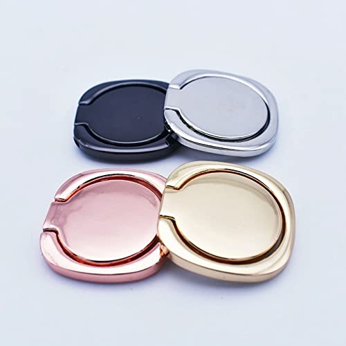 Phone Ring Holder, Finger Ring Stand Magnetic Mount Set, Universal 360 Adjustable Degree Rotation Phone Rings & Air Vent Cell Phone Holder for Car, for All iPhone & Android Smartphones Tablets (Black)