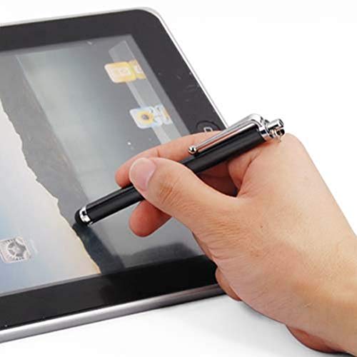 2PC Black Smart Phone Pen Stylus, Silicone Tip Pens for Touch Screen Devices, Compatible with Tablets, Mobile Phones, Laptops, iPad, iPhone, Samsung Galaxy Note/Tablet, Android - By TRIXES