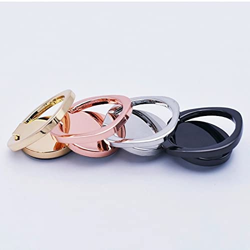 Phone Ring Holder, Finger Ring Stand Magnetic Mount Set, Universal 360 Adjustable Degree Rotation Phone Rings & Air Vent Cell Phone Holder for Car, for All iPhone & Android Smartphones Tablets (Black)