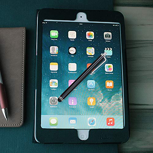 2PC Black Smart Phone Pen Stylus, Silicone Tip Pens for Touch Screen Devices, Compatible with Tablets, Mobile Phones, Laptops, iPad, iPhone, Samsung Galaxy Note/Tablet, Android - By TRIXES