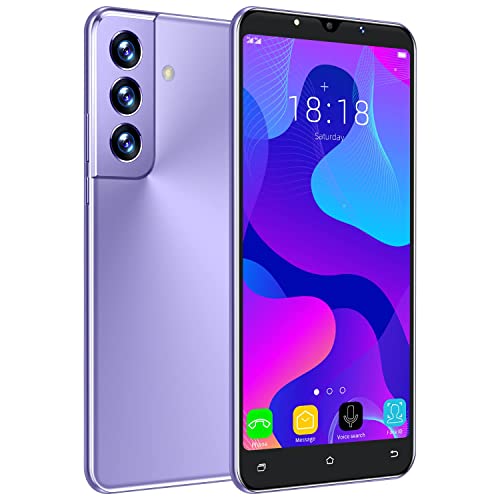 无 Basic and Little Android Phone, SIM Free Mobile Phones Unlocked, 4.5 inches IPS Display, 2000mAh Battery, Dual Cameras, 3G/2G Dual SIM Smartphone(S21-Purple)