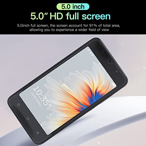 ASHATA Dual Sim Unlocked Cell Phones,Smartphone 8Pro Cell Phone 5.0in HD Full Screen for Android,RAM 2GB ROM 32GB,Face Recognition,2MP Front Camera,for Kids Elderly Gift(Rose Gold)